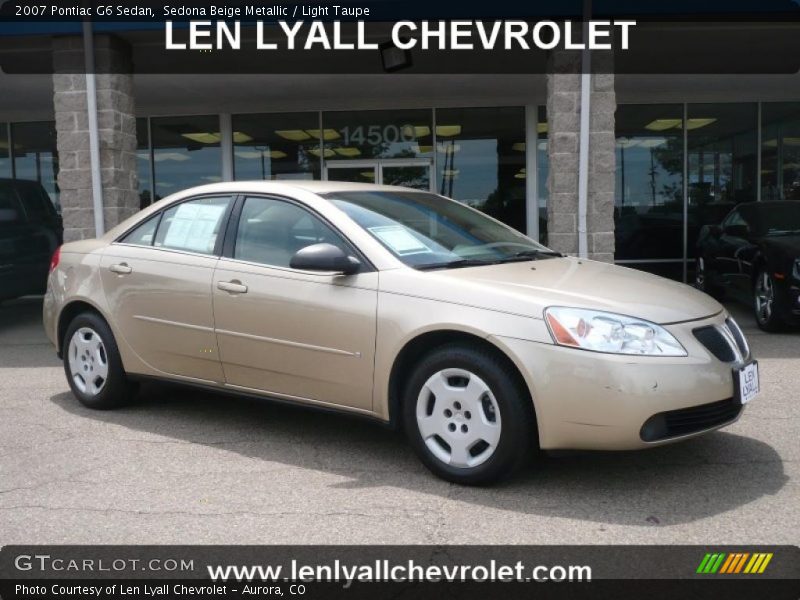 Sedona Beige Metallic / Light Taupe 2007 Pontiac G6 Sedan