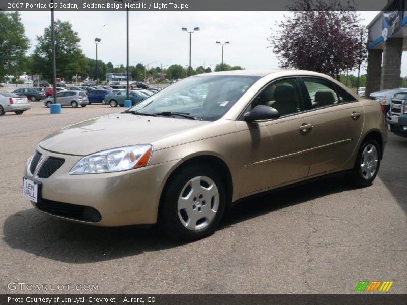 Sedona Beige Metallic / Light Taupe 2007 Pontiac G6 Sedan