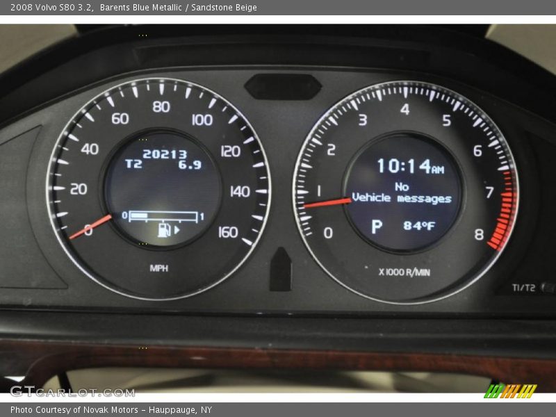 Barents Blue Metallic / Sandstone Beige 2008 Volvo S80 3.2