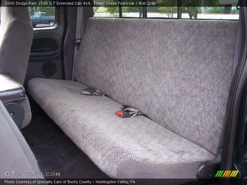 Forest Green Pearlcoat / Mist Gray 2000 Dodge Ram 1500 SLT Extended Cab 4x4