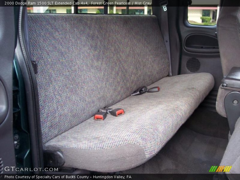 Forest Green Pearlcoat / Mist Gray 2000 Dodge Ram 1500 SLT Extended Cab 4x4
