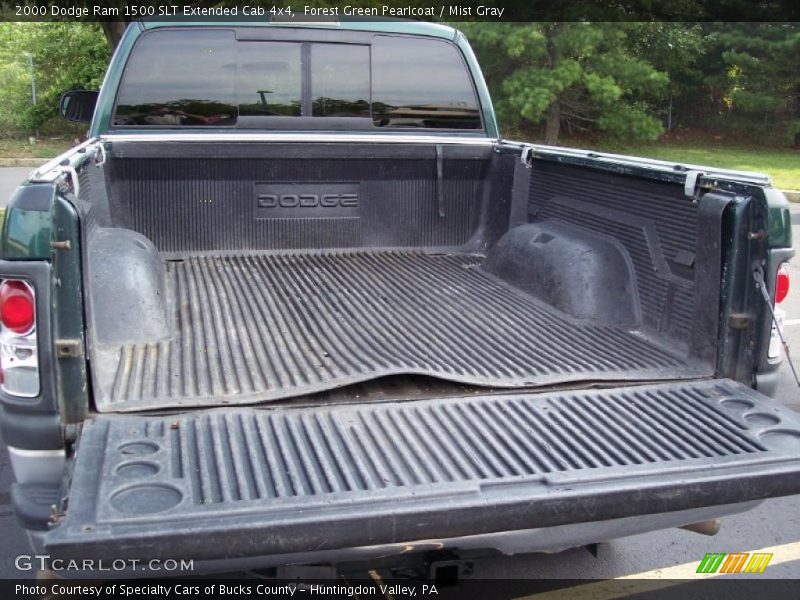 Forest Green Pearlcoat / Mist Gray 2000 Dodge Ram 1500 SLT Extended Cab 4x4