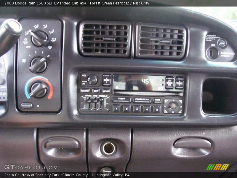 Forest Green Pearlcoat / Mist Gray 2000 Dodge Ram 1500 SLT Extended Cab 4x4