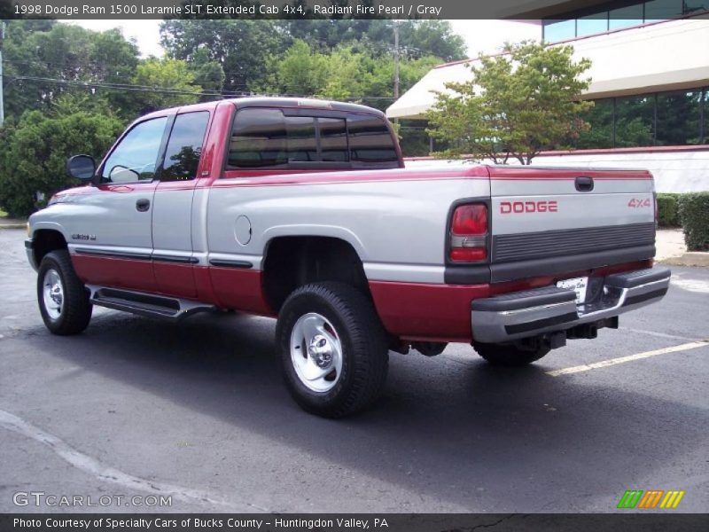 Radiant Fire Pearl / Gray 1998 Dodge Ram 1500 Laramie SLT Extended Cab 4x4
