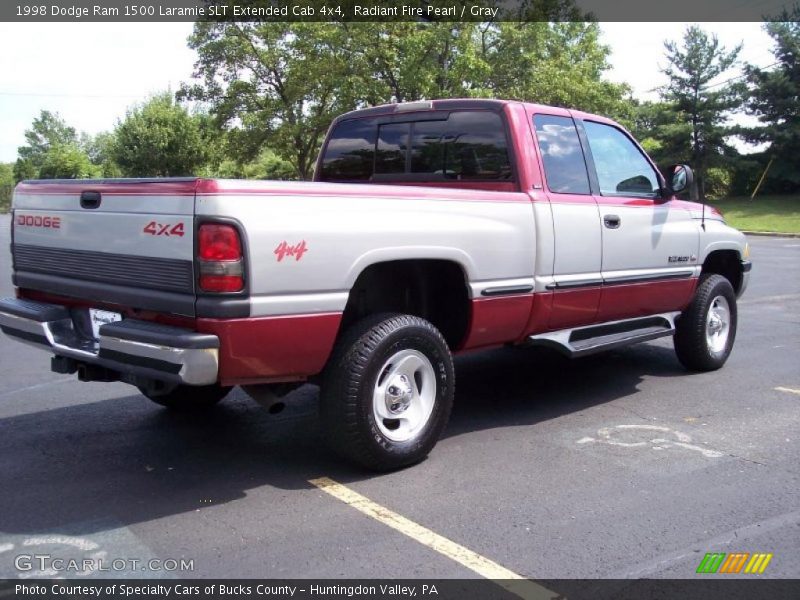 Radiant Fire Pearl / Gray 1998 Dodge Ram 1500 Laramie SLT Extended Cab 4x4