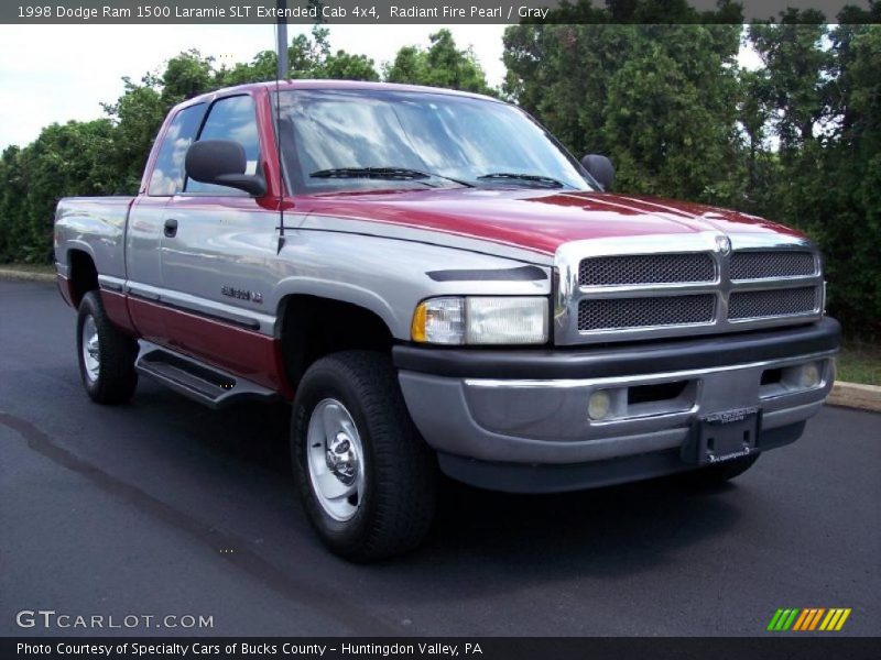 Radiant Fire Pearl / Gray 1998 Dodge Ram 1500 Laramie SLT Extended Cab 4x4