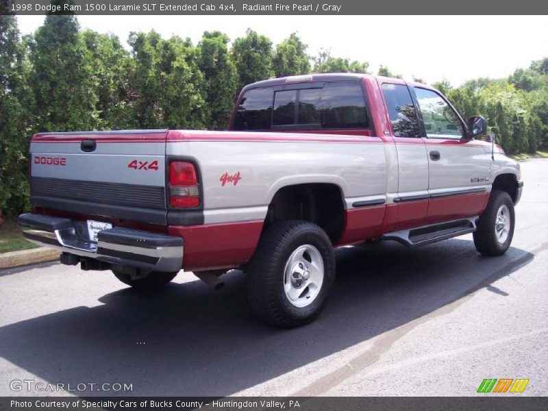 Radiant Fire Pearl / Gray 1998 Dodge Ram 1500 Laramie SLT Extended Cab 4x4