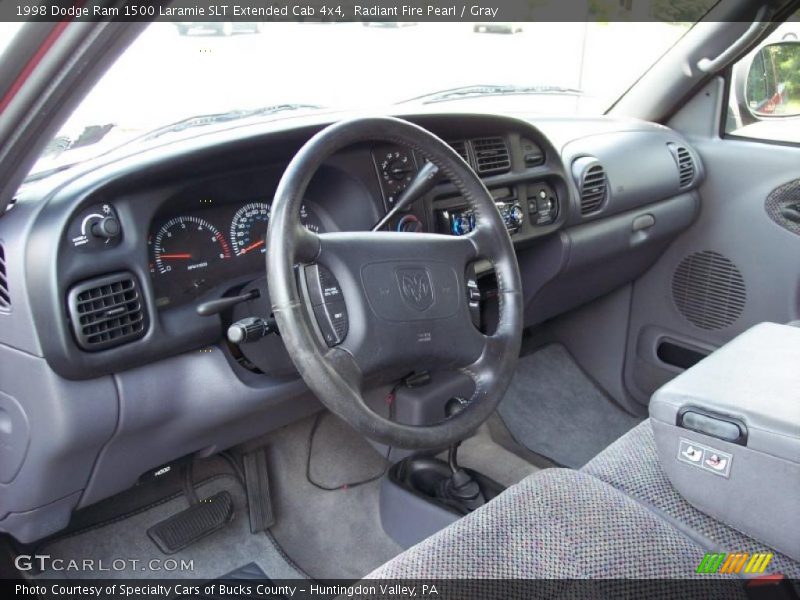 Radiant Fire Pearl / Gray 1998 Dodge Ram 1500 Laramie SLT Extended Cab 4x4