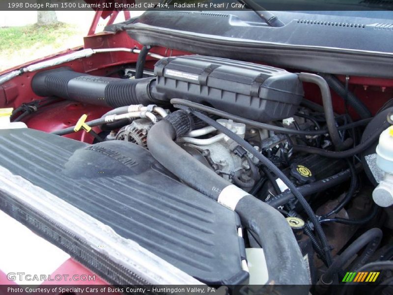 Radiant Fire Pearl / Gray 1998 Dodge Ram 1500 Laramie SLT Extended Cab 4x4