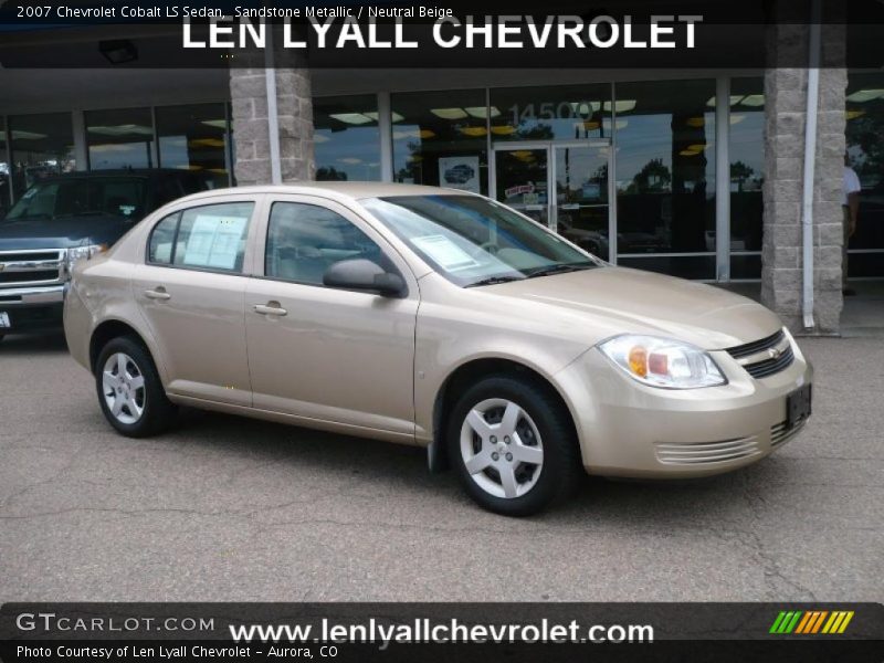 Sandstone Metallic / Neutral Beige 2007 Chevrolet Cobalt LS Sedan