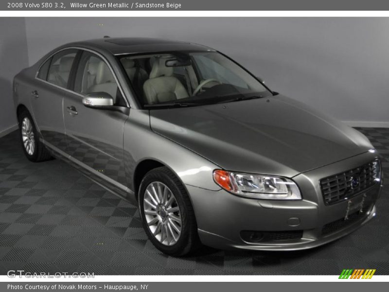 Willow Green Metallic / Sandstone Beige 2008 Volvo S80 3.2