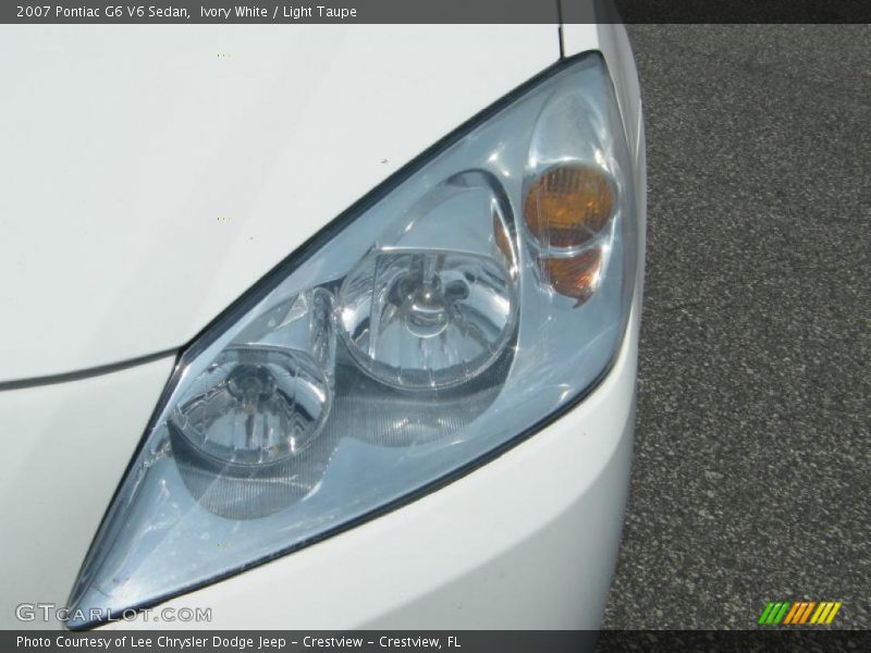 Ivory White / Light Taupe 2007 Pontiac G6 V6 Sedan