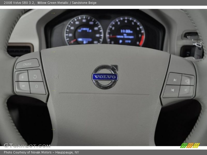 Willow Green Metallic / Sandstone Beige 2008 Volvo S80 3.2