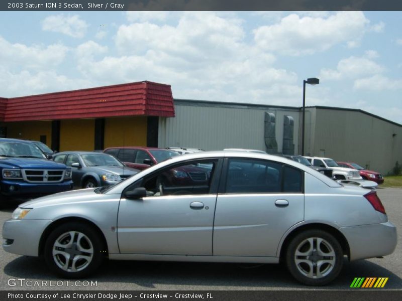 Silver / Gray 2003 Saturn ION 3 Sedan