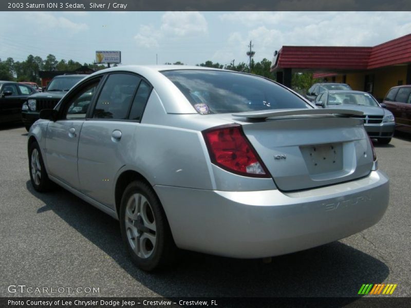 Silver / Gray 2003 Saturn ION 3 Sedan