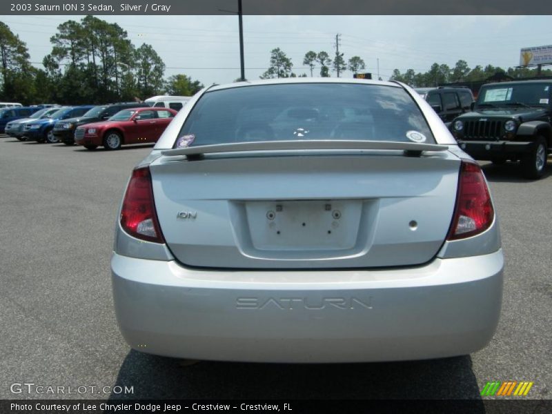 Silver / Gray 2003 Saturn ION 3 Sedan