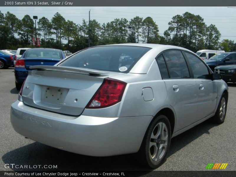 Silver / Gray 2003 Saturn ION 3 Sedan