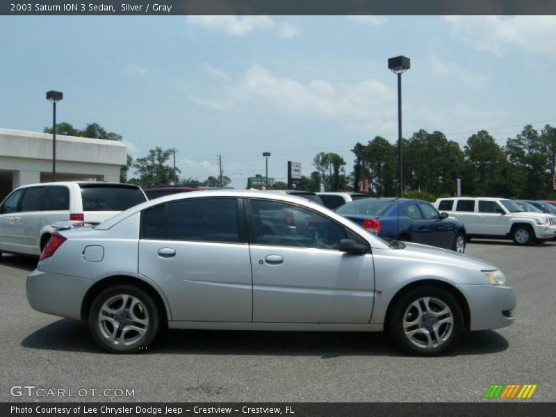 Silver / Gray 2003 Saturn ION 3 Sedan
