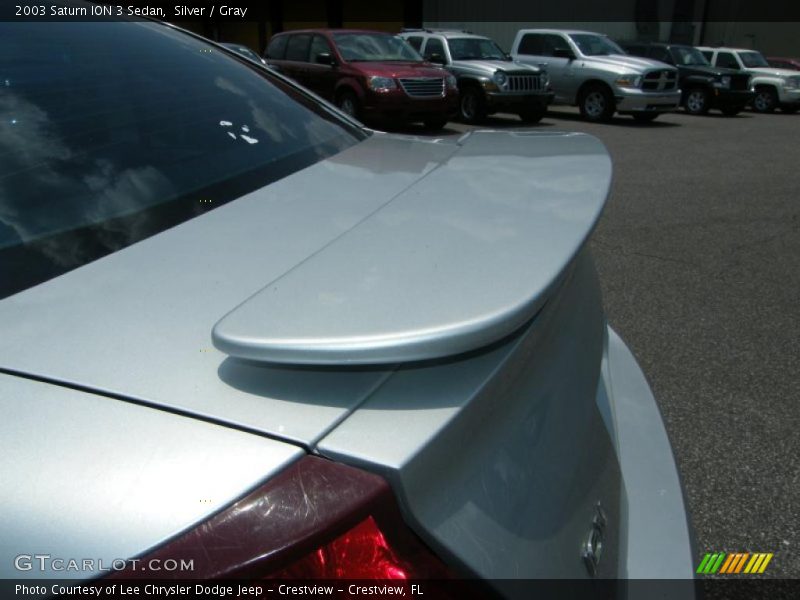 Silver / Gray 2003 Saturn ION 3 Sedan