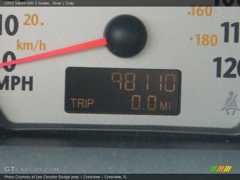 Silver / Gray 2003 Saturn ION 3 Sedan