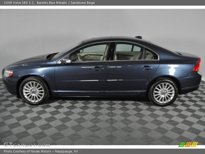 Barents Blue Metallic / Sandstone Beige 2008 Volvo S80 3.2