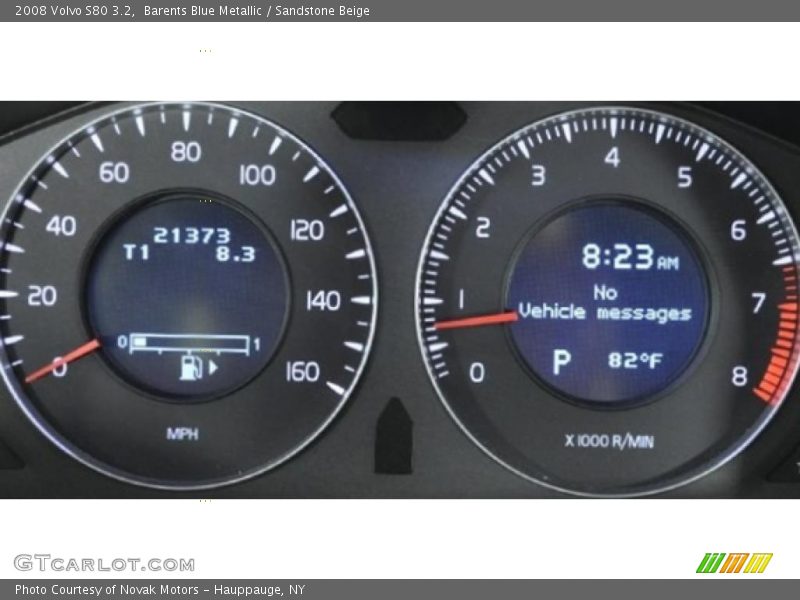 Barents Blue Metallic / Sandstone Beige 2008 Volvo S80 3.2