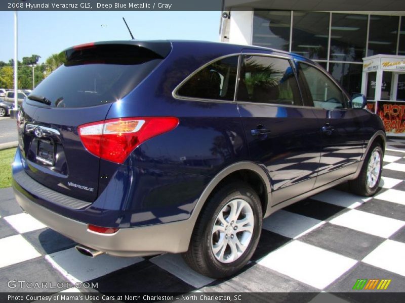 Deep Blue Metallic / Gray 2008 Hyundai Veracruz GLS