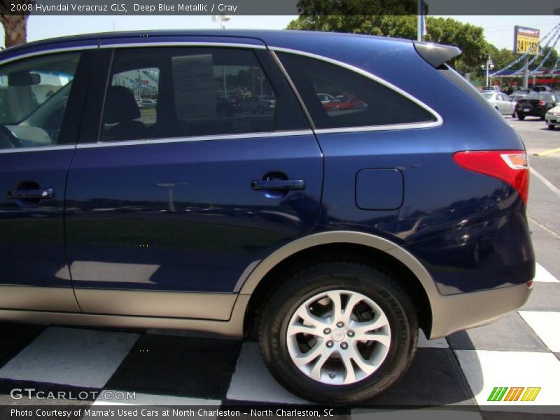 Deep Blue Metallic / Gray 2008 Hyundai Veracruz GLS