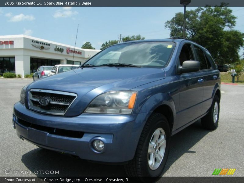 Spark Blue Metallic / Beige 2005 Kia Sorento LX
