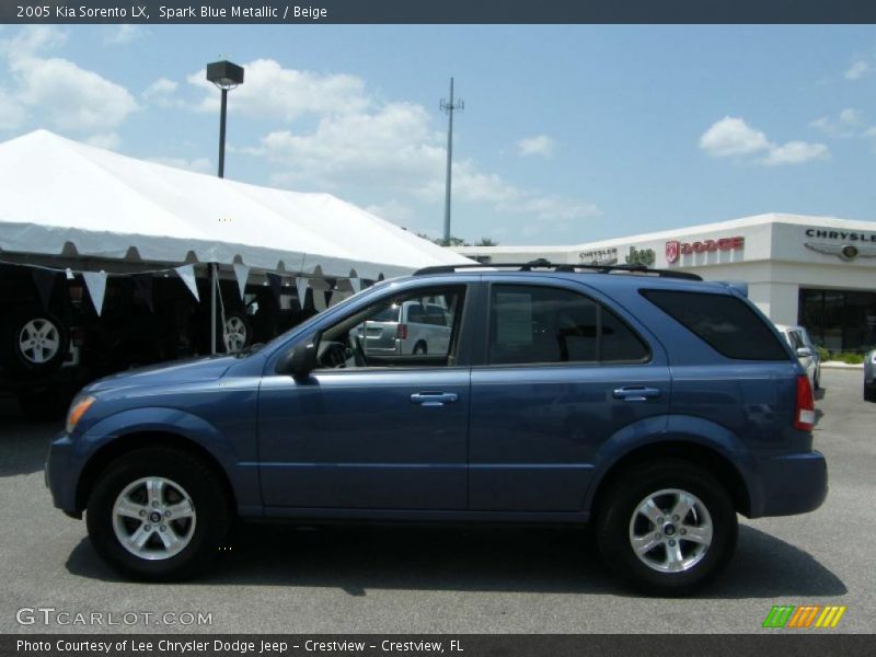 Spark Blue Metallic / Beige 2005 Kia Sorento LX