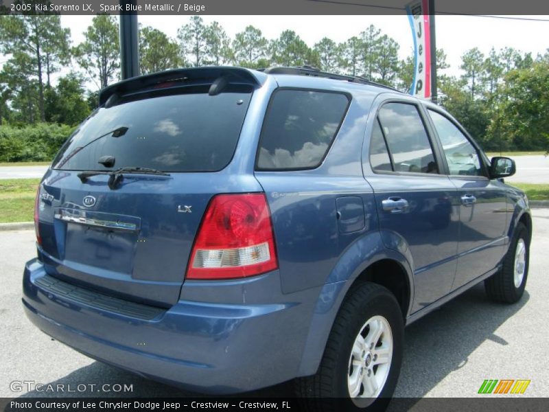 Spark Blue Metallic / Beige 2005 Kia Sorento LX