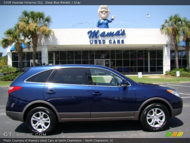 Deep Blue Metallic / Gray 2008 Hyundai Veracruz GLS
