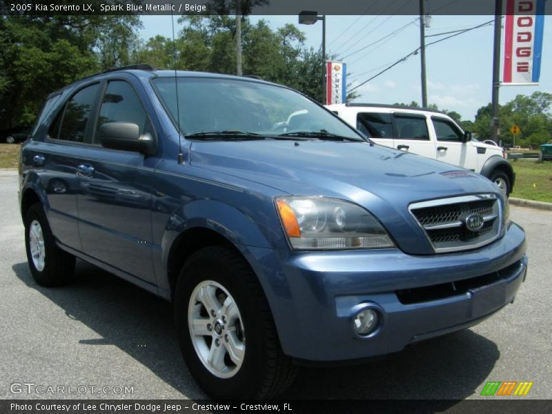 Spark Blue Metallic / Beige 2005 Kia Sorento LX