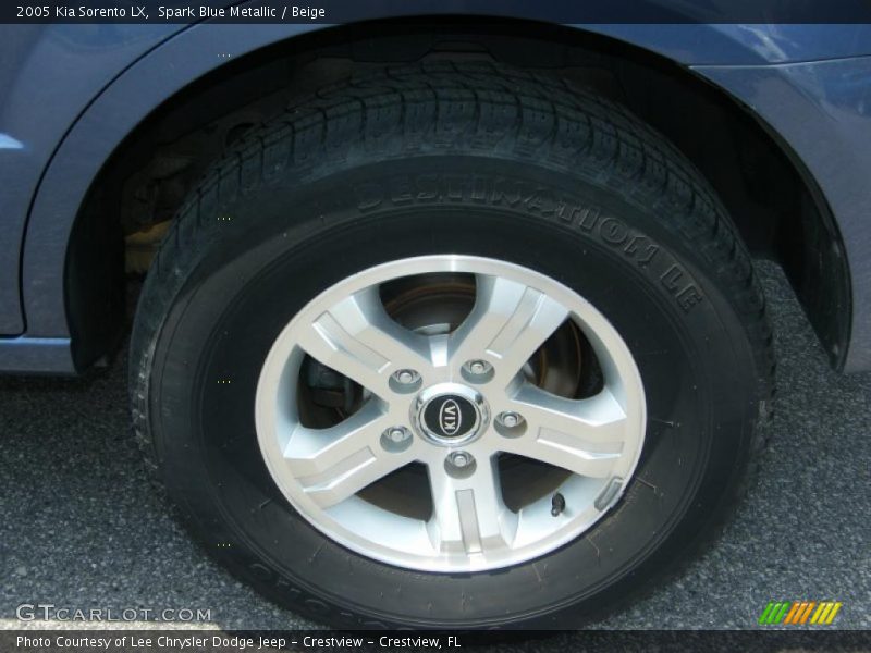 Spark Blue Metallic / Beige 2005 Kia Sorento LX