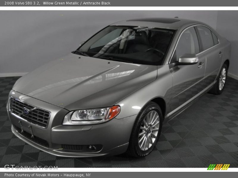 Willow Green Metallic / Anthracite Black 2008 Volvo S80 3.2