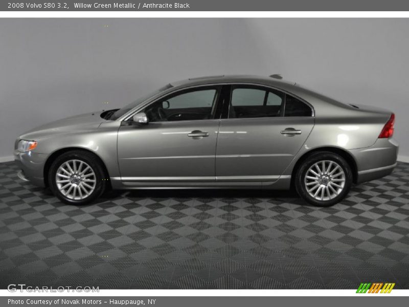 Willow Green Metallic / Anthracite Black 2008 Volvo S80 3.2