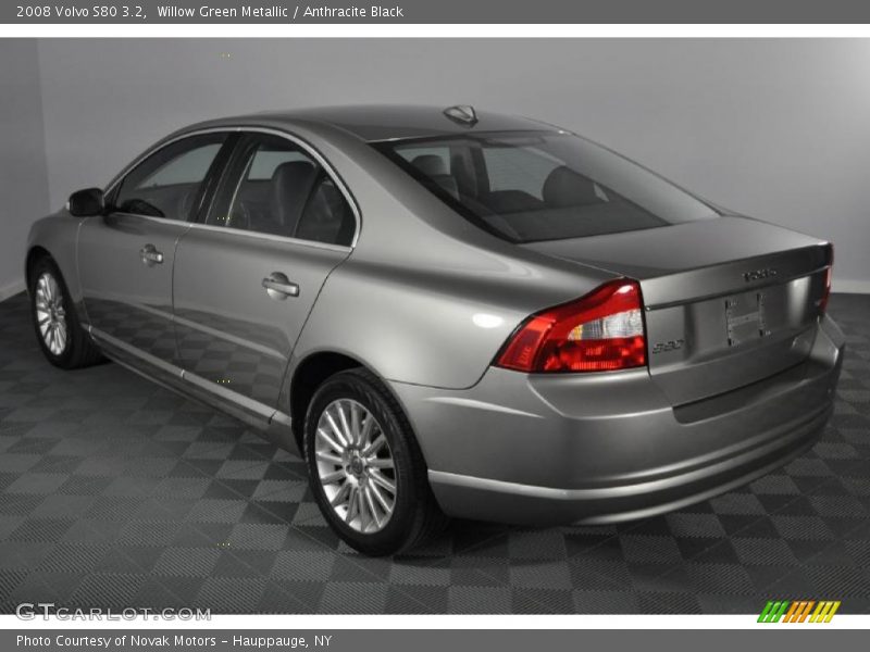 Willow Green Metallic / Anthracite Black 2008 Volvo S80 3.2