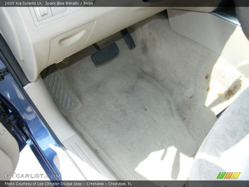 Spark Blue Metallic / Beige 2005 Kia Sorento LX