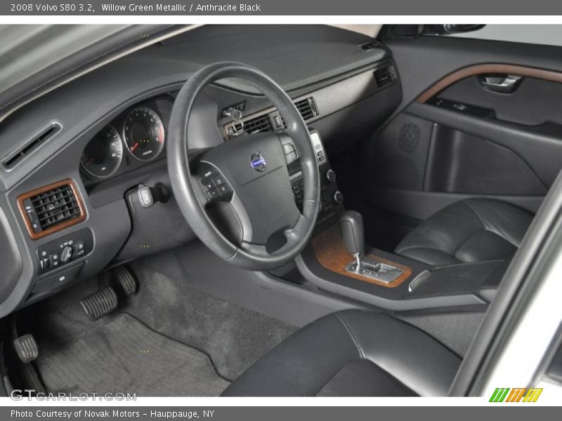 Willow Green Metallic / Anthracite Black 2008 Volvo S80 3.2