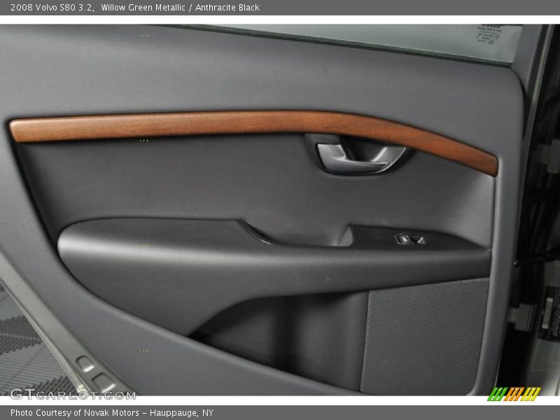 Willow Green Metallic / Anthracite Black 2008 Volvo S80 3.2