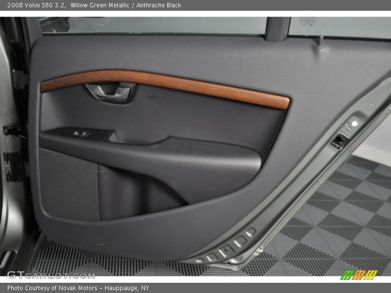 Willow Green Metallic / Anthracite Black 2008 Volvo S80 3.2