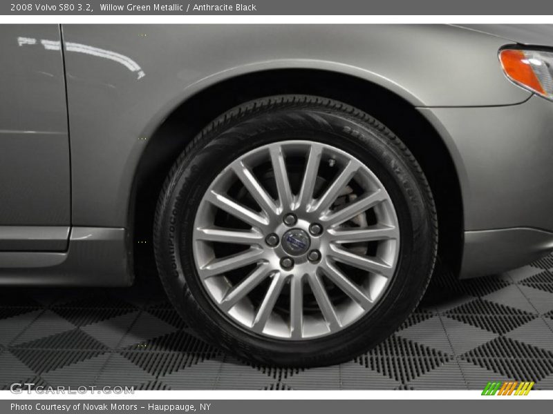 Willow Green Metallic / Anthracite Black 2008 Volvo S80 3.2