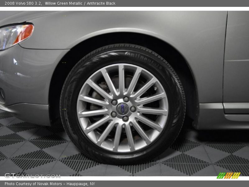 Willow Green Metallic / Anthracite Black 2008 Volvo S80 3.2
