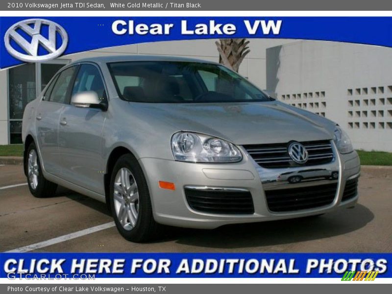 White Gold Metallic / Titan Black 2010 Volkswagen Jetta TDI Sedan