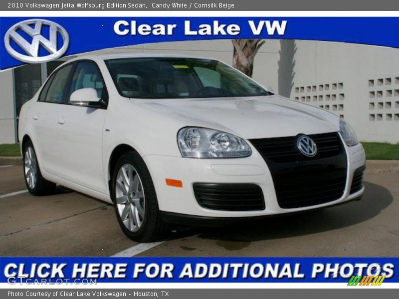 Candy White / Cornsilk Beige 2010 Volkswagen Jetta Wolfsburg Edition Sedan