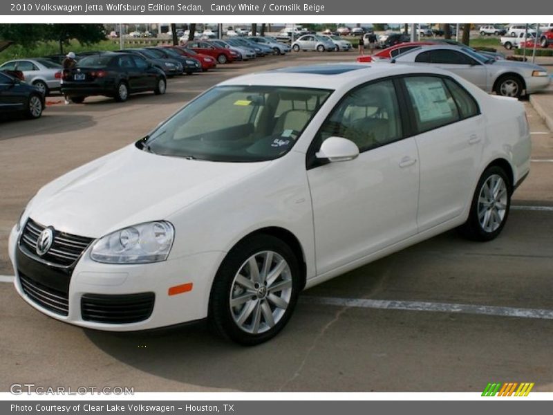 Candy White / Cornsilk Beige 2010 Volkswagen Jetta Wolfsburg Edition Sedan