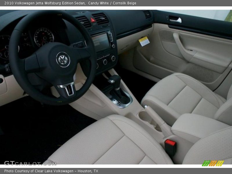Candy White / Cornsilk Beige 2010 Volkswagen Jetta Wolfsburg Edition Sedan