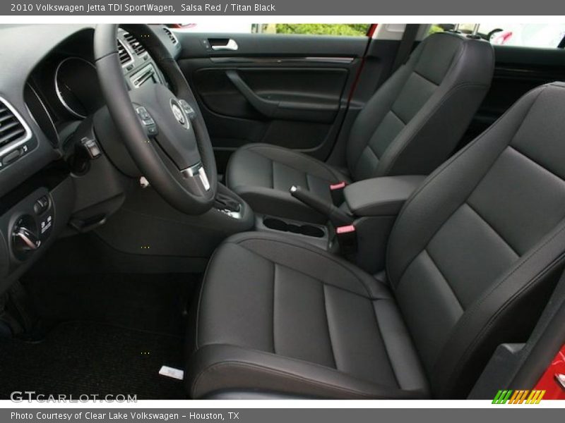 Salsa Red / Titan Black 2010 Volkswagen Jetta TDI SportWagen