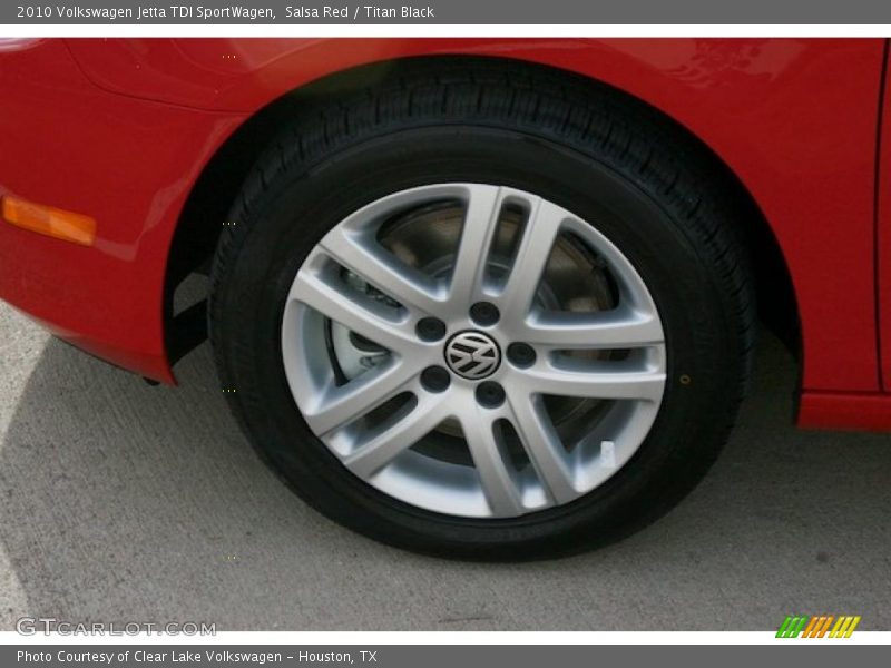 Salsa Red / Titan Black 2010 Volkswagen Jetta TDI SportWagen
