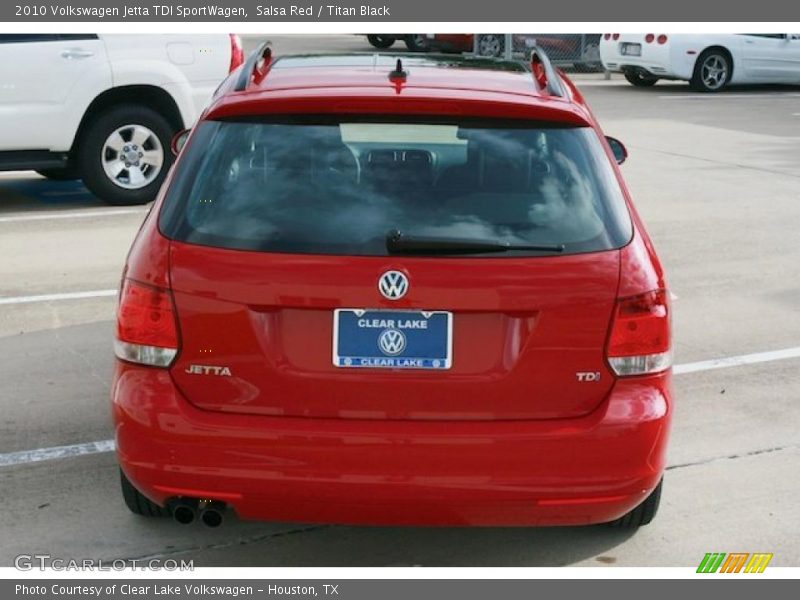 Salsa Red / Titan Black 2010 Volkswagen Jetta TDI SportWagen